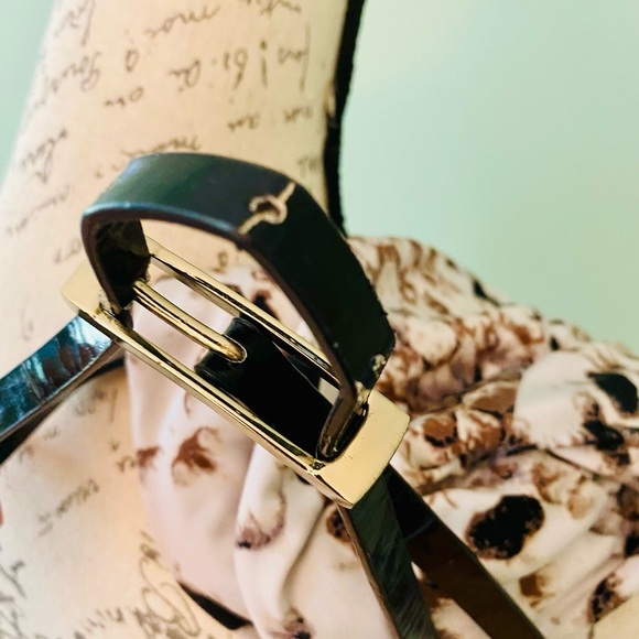 Stylish Women's Animal Print Belted Top Size Medium - Picture 8 of 8